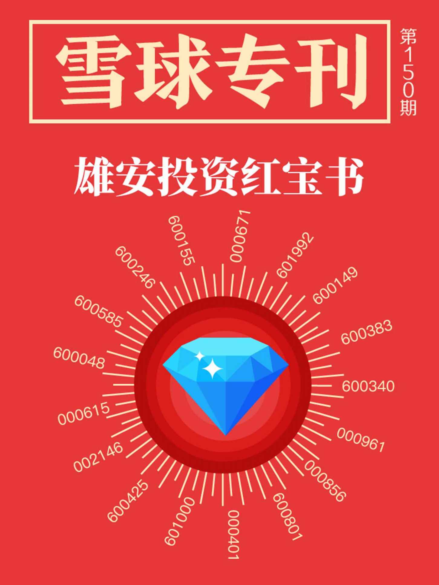 雪球专刊150期——雄安投资红宝书